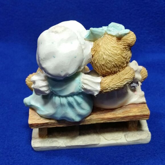 Cherished Teddies Tracie & Nicole Side By Side With Friends Figurine 911372 1992 - Picture 6 of 10